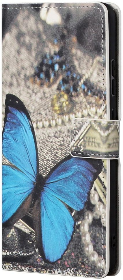 Samsung Galaxy S23 Hoesje Portemonnee Book Case Vlinder Print afbeelding 4