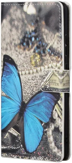 Samsung Galaxy S23 Hoesje Portemonnee Book Case Vlinder Print afbeelding 4