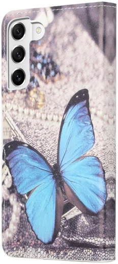 Samsung Galaxy S23 Hoesje Portemonnee Book Case Vlinder Print afbeelding 5