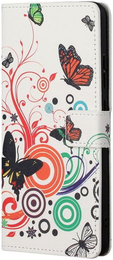 Samsung Galaxy S23 Hoesje Portemonnee Book Case Butterfly Print afbeelding 4
