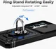 Samsung Galaxy S23 Hoesje met Camera Slider en Kickstand Ring Zwart afbeelding 8