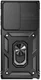 Samsung Galaxy S23 Ultra Hoesje Camera Slider en Kickstand Ring Zwart afbeelding 2