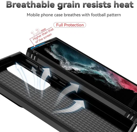 Samsung Galaxy S23 Ultra Hoesje Camera Slider en Kickstand Ring Zwart afbeelding 7