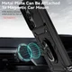Samsung Galaxy S23 Ultra Hoesje Camera Slider en Kickstand Ring Zwart afbeelding 5