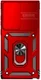 Samsung Galaxy S23 Ultra Hoesje Camera Slider en Kickstand Ring Rood afbeelding 2