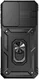 Samsung Galaxy A14 Hoesje met Magnetische Kickstand Ring Zwart afbeelding 2
