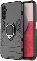 Samsung Galaxy A14 Hoesje Magnetische Kickstand Ring Zwart afbeelding