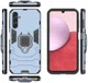 Samsung Galaxy A14 Hoesje Magnetische Kickstand Ring Blauw afbeelding 6