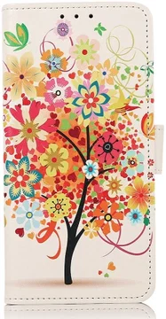 Motorola Moto G72 Hoesje Portemonnee Book Case Tree Print