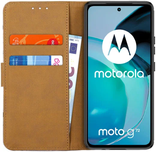 Motorola Moto G72 Hoesje Portemonnee Book Case Tree Print afbeelding 2