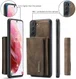 Samsung Galaxy S23 Plus Hoesje met Magnetische Kaarthouder Bruin afbeelding 15