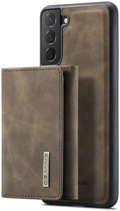 Samsung Galaxy S23 Plus Hoesje met Magnetische Kaarthouder Bruin afbeelding 1