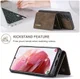 Samsung Galaxy S23 Plus Hoesje met Magnetische Kaarthouder Bruin afbeelding 11