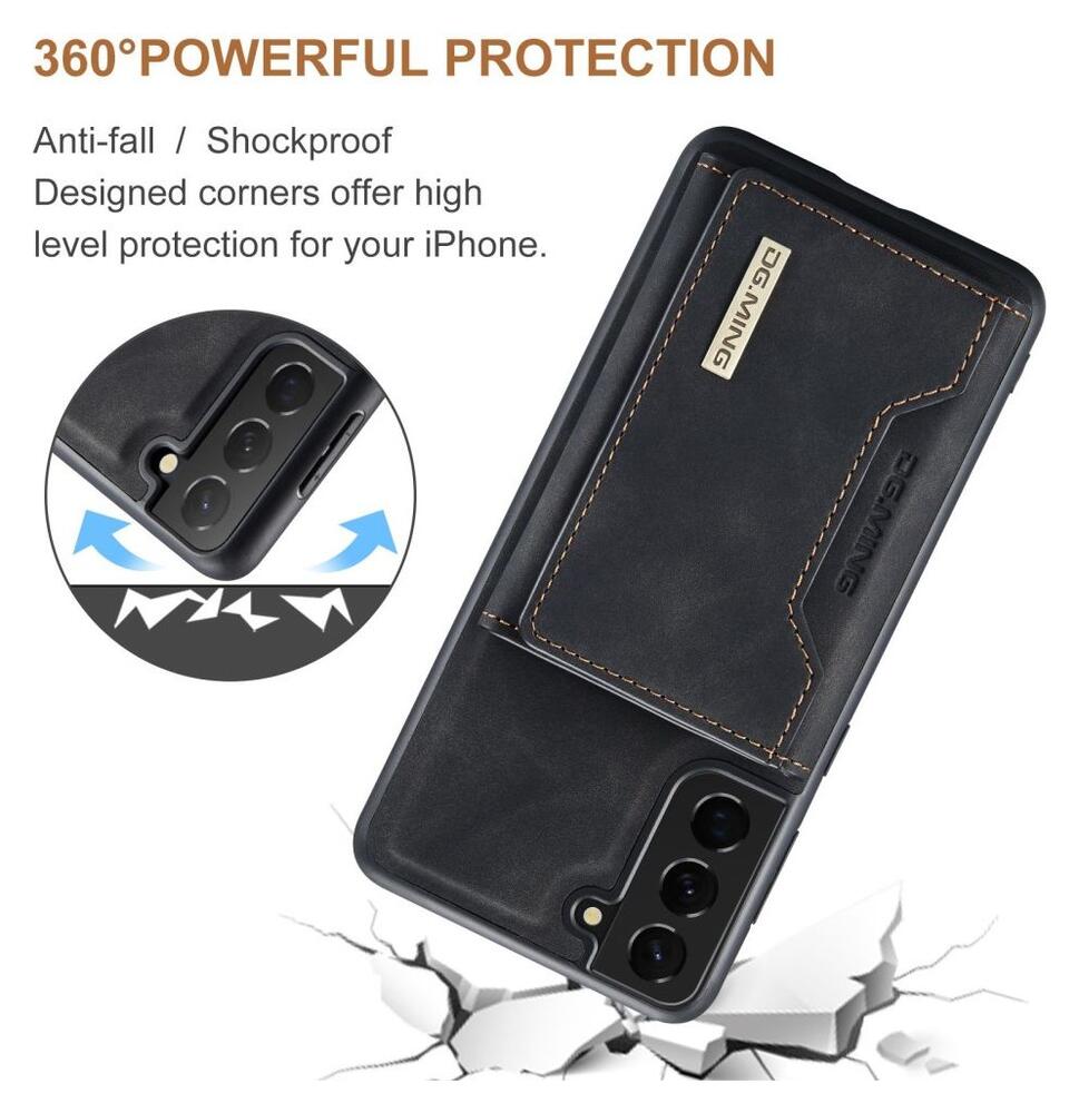 Samsung Galaxy S23 Hoesje met Magnetische Kaarthouder Zwart afbeelding 6