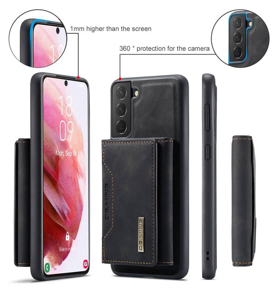 Samsung Galaxy S23 Hoesje met Magnetische Kaarthouder Zwart afbeelding 5