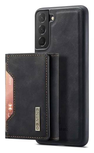 Samsung Galaxy S23 Hoesje met Magnetische Kaarthouder Zwart afbeelding 1
