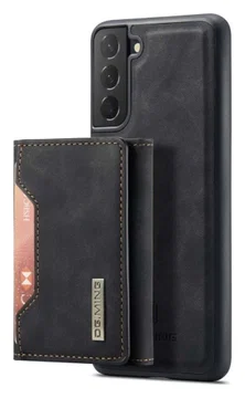Samsung Galaxy S23 Hoesje met Magnetische Kaarthouder Zwart