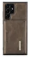 Samsung Galaxy S23 Ultra Hoesje met Magnetische Kaarthouder Bruin afbeelding 3