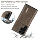 Samsung Galaxy S23 Ultra Hoesje met Magnetische Kaarthouder Bruin afbeelding 13