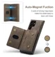 Samsung Galaxy S23 Ultra Hoesje met Magnetische Kaarthouder Bruin afbeelding 16