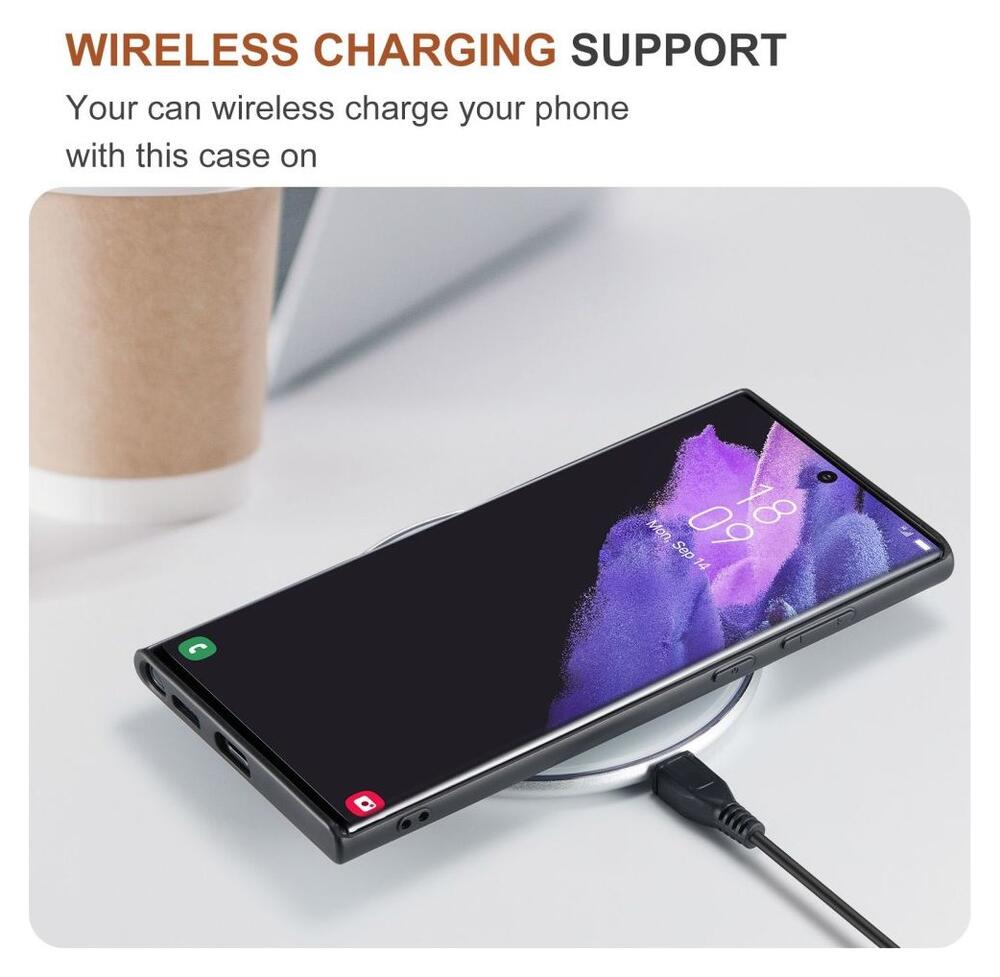 Samsung Galaxy S23 Ultra Hoesje met Magnetische Kaarthouder Bruin afbeelding 8