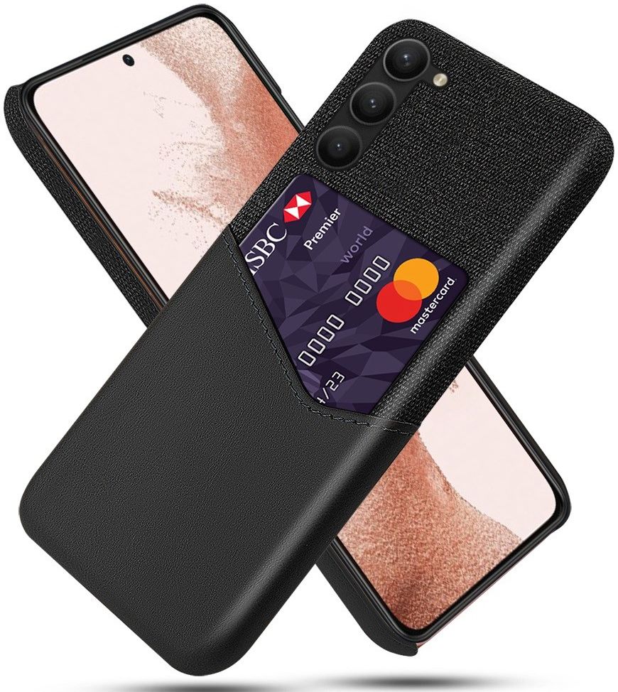 Samsung Galaxy S23 Hoesje met Kaarthouder Back Cover Zwart afbeelding 1