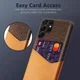 Samsung Galaxy S23 Ultra Hoesje met Kaarthouder Back Cover Bruin afbeelding 2