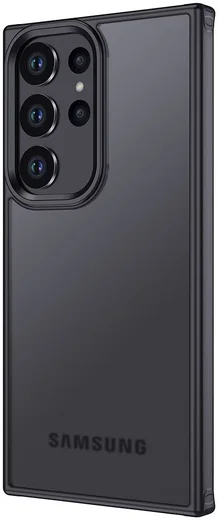 Samsung Galaxy S23 Ultra Hoesje Schokbestendig Back Cover Matte Zwart afbeelding 1