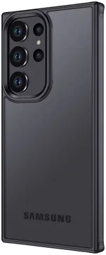 Samsung Galaxy S23 Ultra Hoesje Schokbestendig Back Cover Matte Zwart