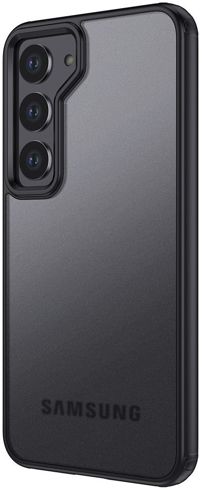Samsung S23 Plus Hoesje Schokbestendig Back Cover Transparant Zwart afbeelding 1