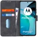 KHAZNEH Motorola  Moto G72 Hoesje Retro Wallet Book Case Zwart