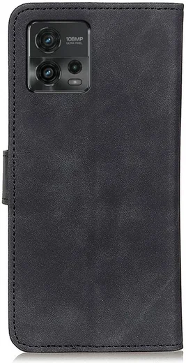 KHAZNEH Motorola  Moto G72 Hoesje Retro Wallet Book Case Zwart afbeelding 4