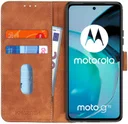 KHAZNEH Motorola  Moto G72 Hoesje Retro Wallet Book Case Bruin