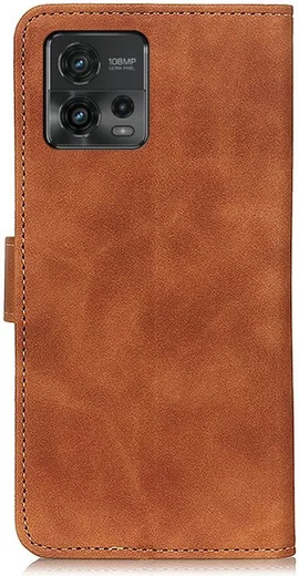 KHAZNEH Motorola  Moto G72 Hoesje Retro Wallet Book Case Bruin afbeelding 5