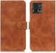 KHAZNEH Motorola  Moto G72 Hoesje Retro Wallet Book Case Bruin afbeelding 2