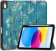 Apple iPad 11 (2025) / 10.9 (2022) Hoes Tri-Fold Blossom Print afbeelding 1