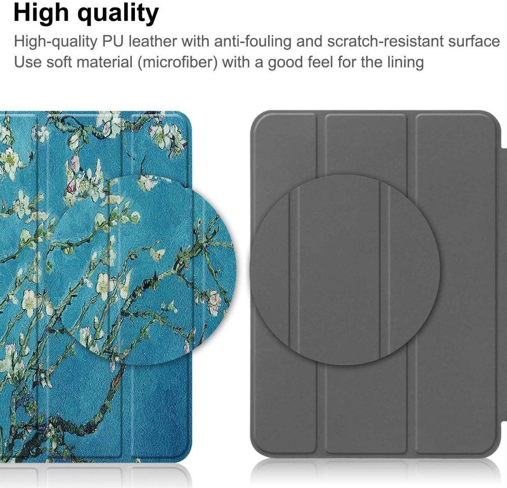 Apple iPad 11 (2025) / 10.9 (2022) Hoes Tri-Fold Blossom Print afbeelding 10