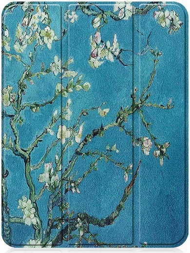 Apple iPad 11 (2025) / 10.9 (2022) Hoes Tri-Fold Blossom Print afbeelding 2