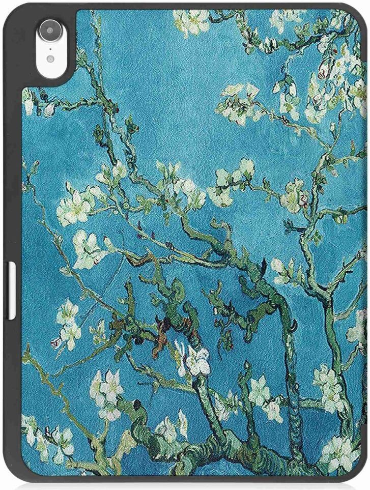 Apple iPad 11 (2025) / 10.9 (2022) Hoes Tri-Fold Blossom Print afbeelding 3