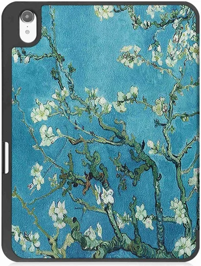 Apple iPad 11 (2025) / 10.9 (2022) Hoes Tri-Fold Blossom Print afbeelding 3