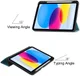 Apple iPad 11 (2025) / 10.9 (2022) Hoes Tri-Fold Blossom Print afbeelding 7