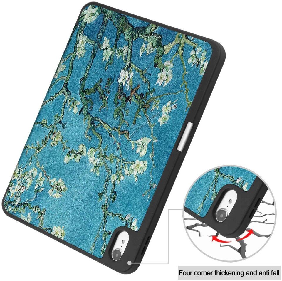 Apple iPad 11 (2025) / 10.9 (2022) Hoes Tri-Fold Blossom Print afbeelding 9