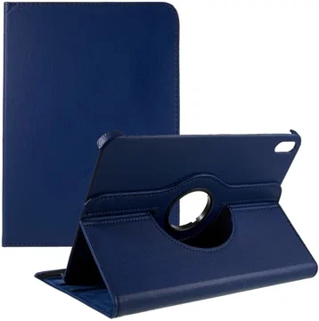 Apple iPad 11 (2025) / 10.9 (2022) Hoes 360° Draaibare Book Case Blauw