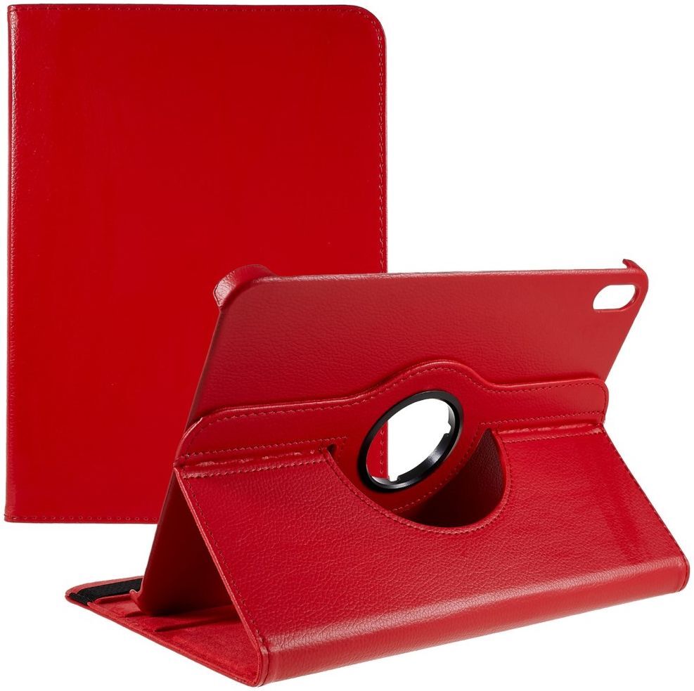 Apple iPad 11 (2025) / 10.9 (2022) Hoes 360° Draaibare Book Case Rood afbeelding 1