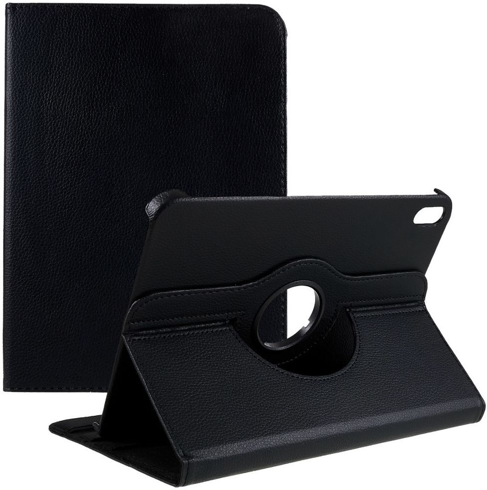 Apple iPad 11 (2025) / 10.9 (2022) Hoes 360° Draaibare Book Case Zwart afbeelding 1