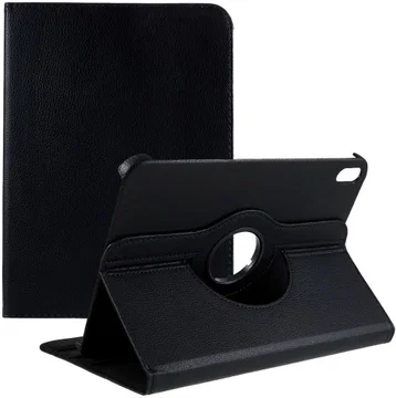 Apple iPad 11 (2025) / 10.9 (2022) Hoes 360° Draaibare Book Case Zwart