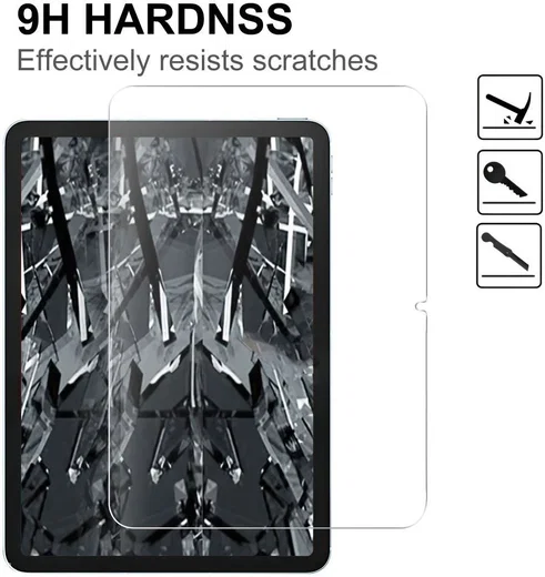 Apple iPad 10.9 (2022) / 11 (2025) Screen Protector Arc Edge 9H Tempered Glass afbeelding 2