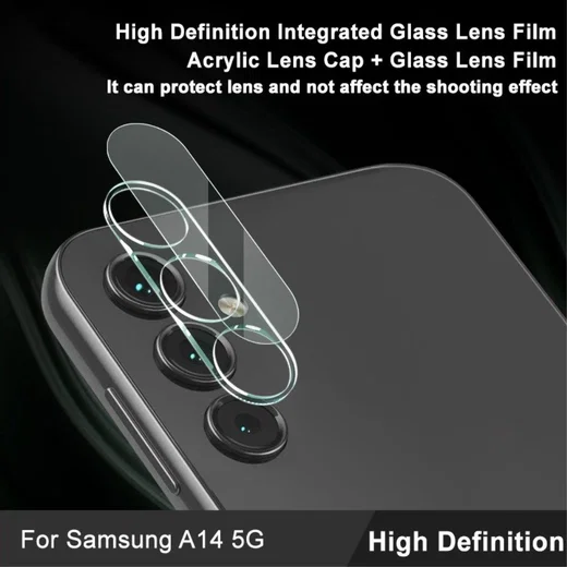 Imak Samsung Galaxy A14 5G Camera Lens Protector + Lens Cap Clear afbeelding 3