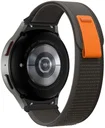 Samsung Galaxy Watch 5 / 4 Sport Bandje Nylon Zwart Grijs