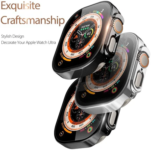 Dux Ducis Hamo - Apple Watch Ultra / Ultra 2 Hoesje - Full Protect - Zilver afbeelding 5